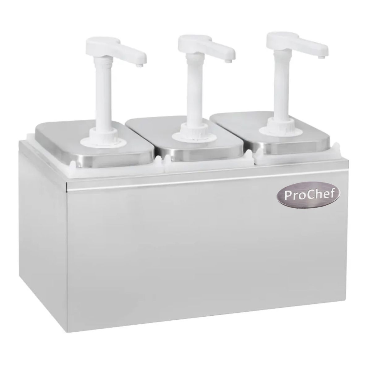 PROCHEF - Dispensador de salsa 3x2 Lt. Acero inoxidable
