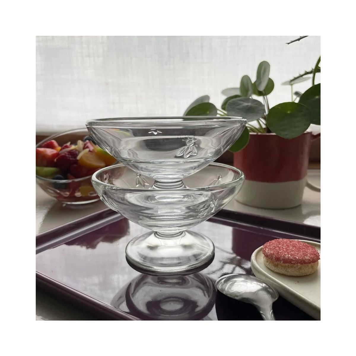 LA ROCHERE - SET 6 COPAS POSTRE ABEJA