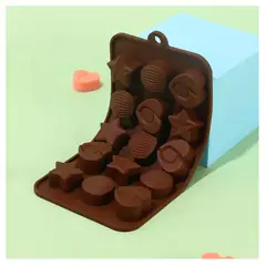 OEM - MOLDE SILICONA PARA BOMBONES CHOCOLATE ESTRELLA