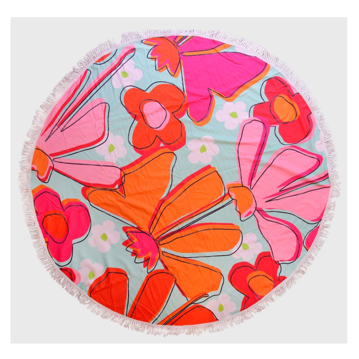 GENERICO - Toalla Redonda De Flores B