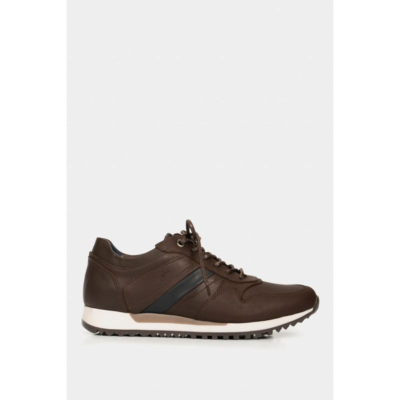 VELEZ - Vélez Tenis romeo De Cuero Para Hombre Efecto Envejecido Café