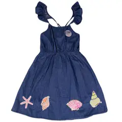 PILLIN - Vestido Niña Azul