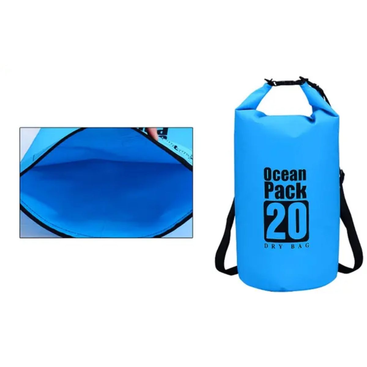 GENERICO - Bolso Seco Flotante 20lts Impermeable Para Campin Uso Diario