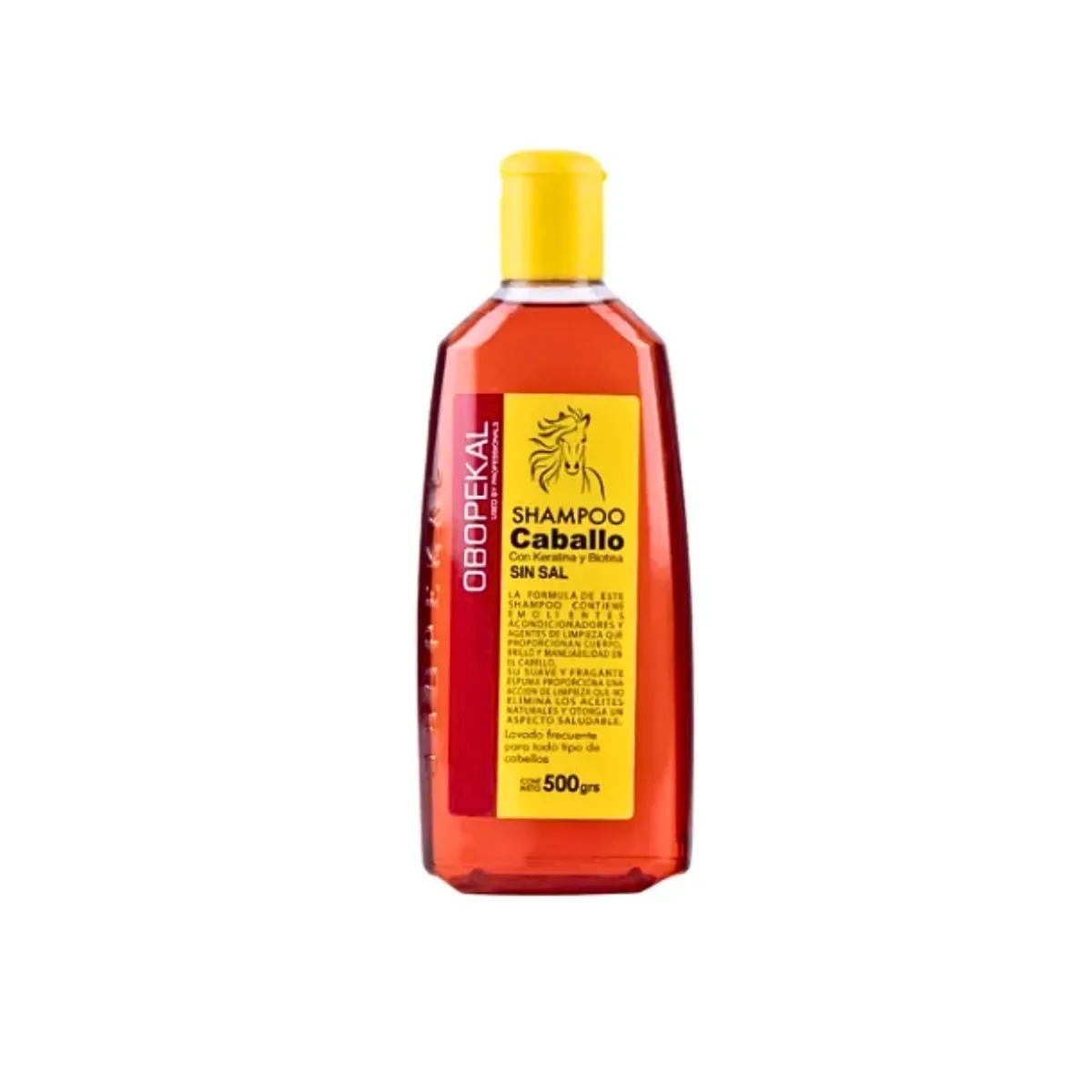 OBOPEKAL - Pack Shampoo Y Balsamo Caballo Con Biotina + Keratina Sin Sal 500 Grs.