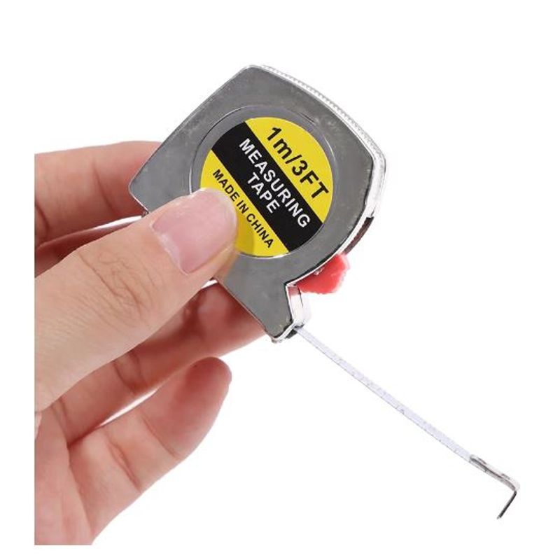 GENERICO - Llavero Mini Cinta Metrica Huincha Regla Medir 1mt Bolsillo