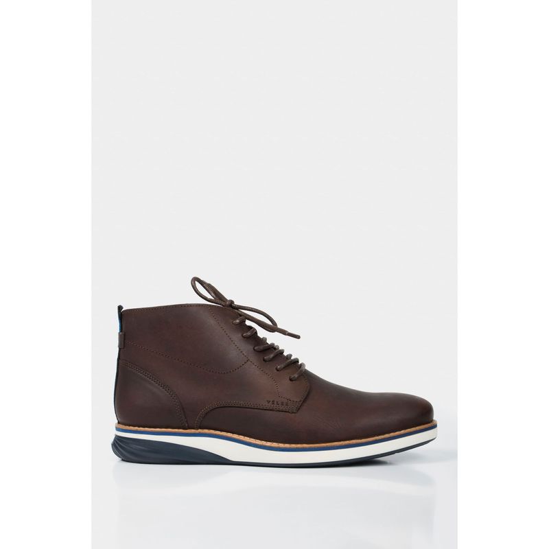 VELEZ - Vélez Botas Casual Play Cuero Hombre Efecto Envejecido Azul