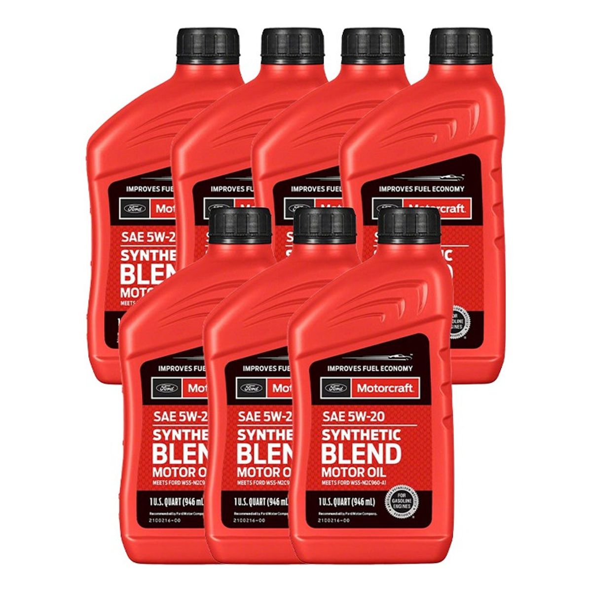 FORD - Aceite Genuino Ford Motorcraft Sae 5w20 (7 Unidades) 6.6 Lt