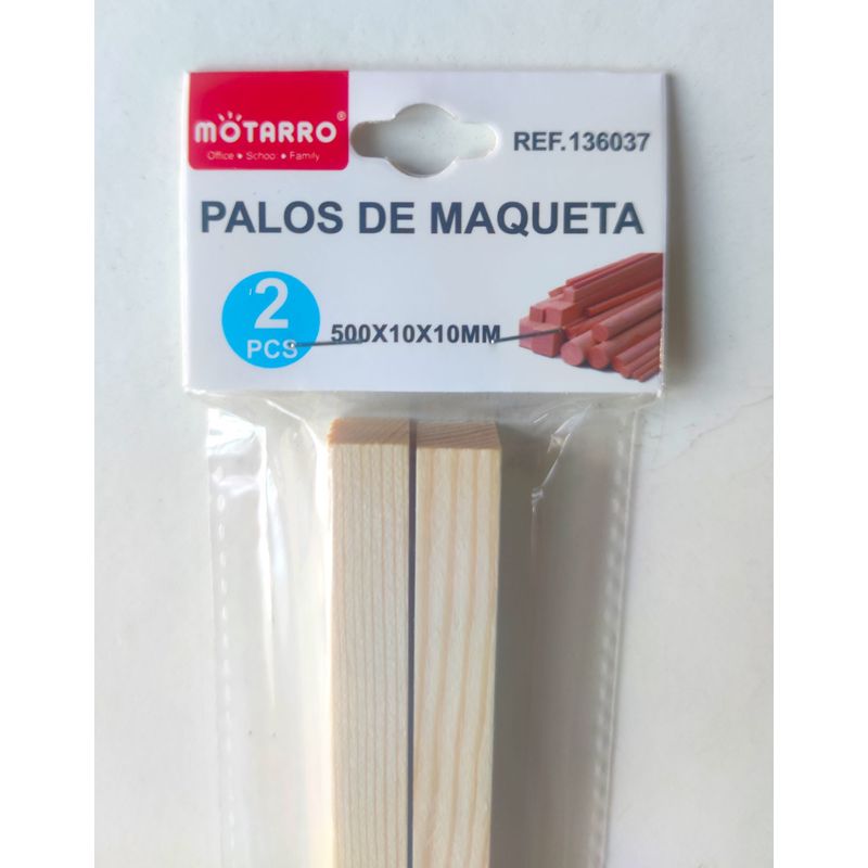 GENERICO - 3 Bolsas De Palos Para Maqueta/madera 50cm X 10mm X 10mm