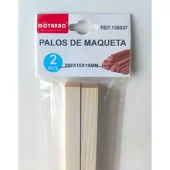 GENERICO - 3 Bolsas De Palos Para Maqueta/madera 50cm X 10mm X 10mm