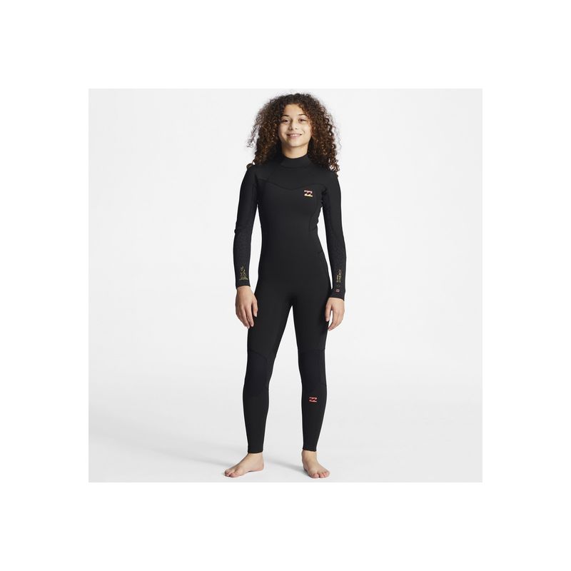 BILLABONG - Traje De Agua Niña 403 Synergy Bz G Negro BILLABONG