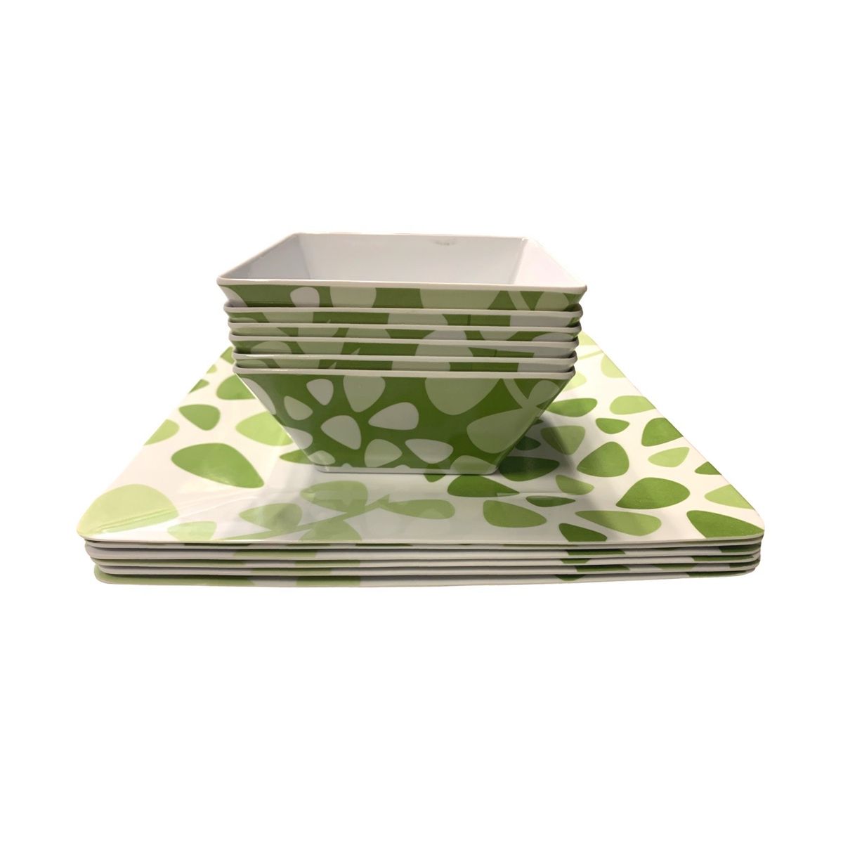 BONITA HOME - Pack de 12 piezas de Melamina Mod: BH-PVE-02