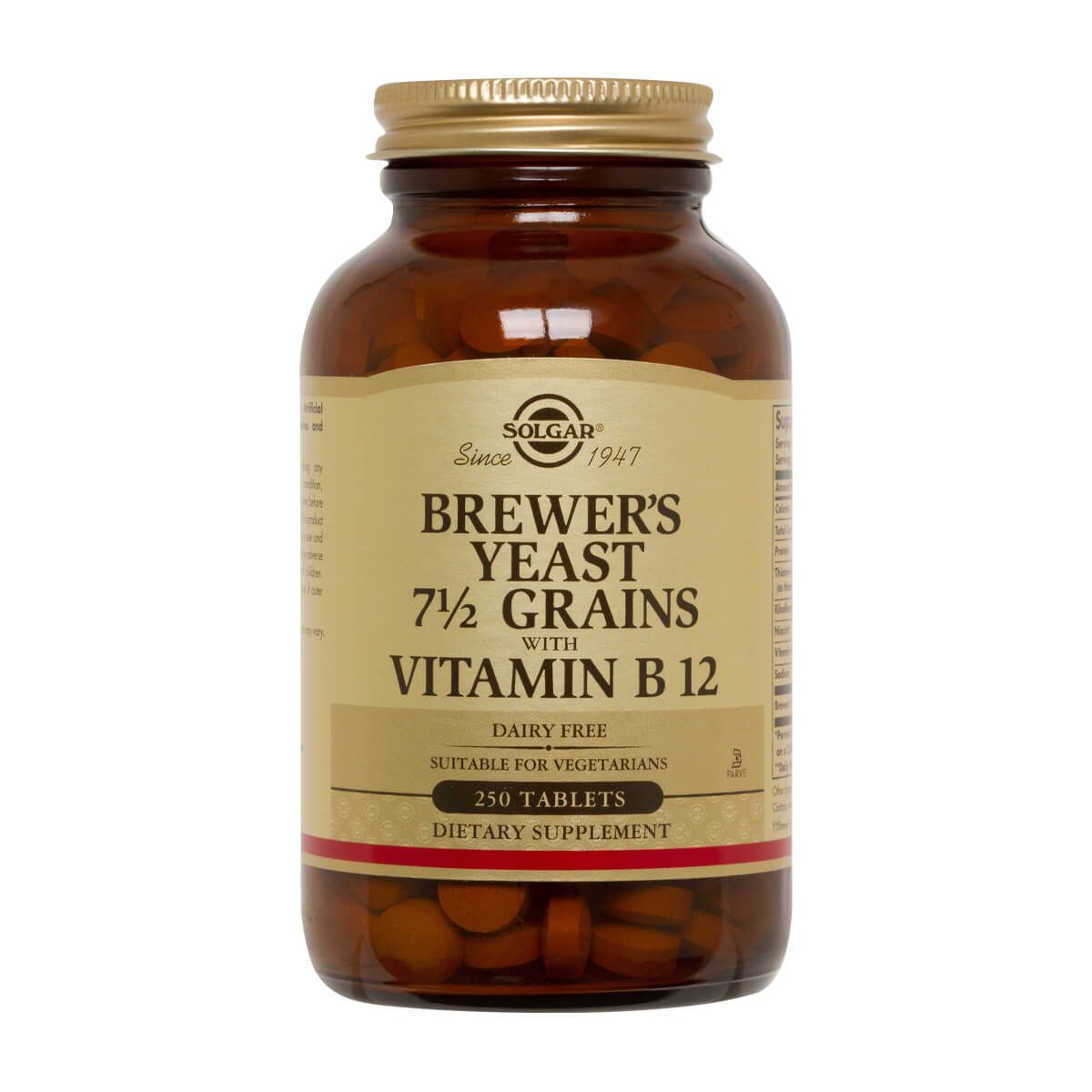 SOLGAR - Brewers Yeast, Multivitamínico (250 tabs)