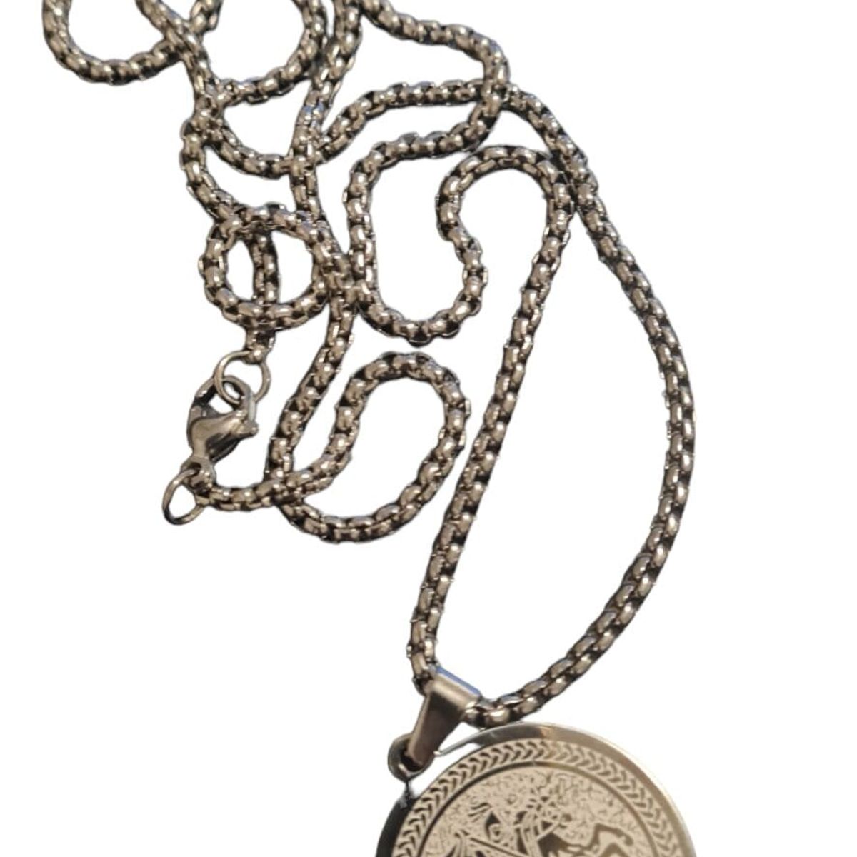 GENERICO - Collar San Jorge en Acero Inoxidable