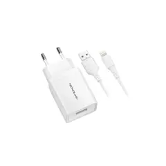 TECNOLAB - Cargador de Pared 2.1 A Con Cable USB a Lightning 10,5 W