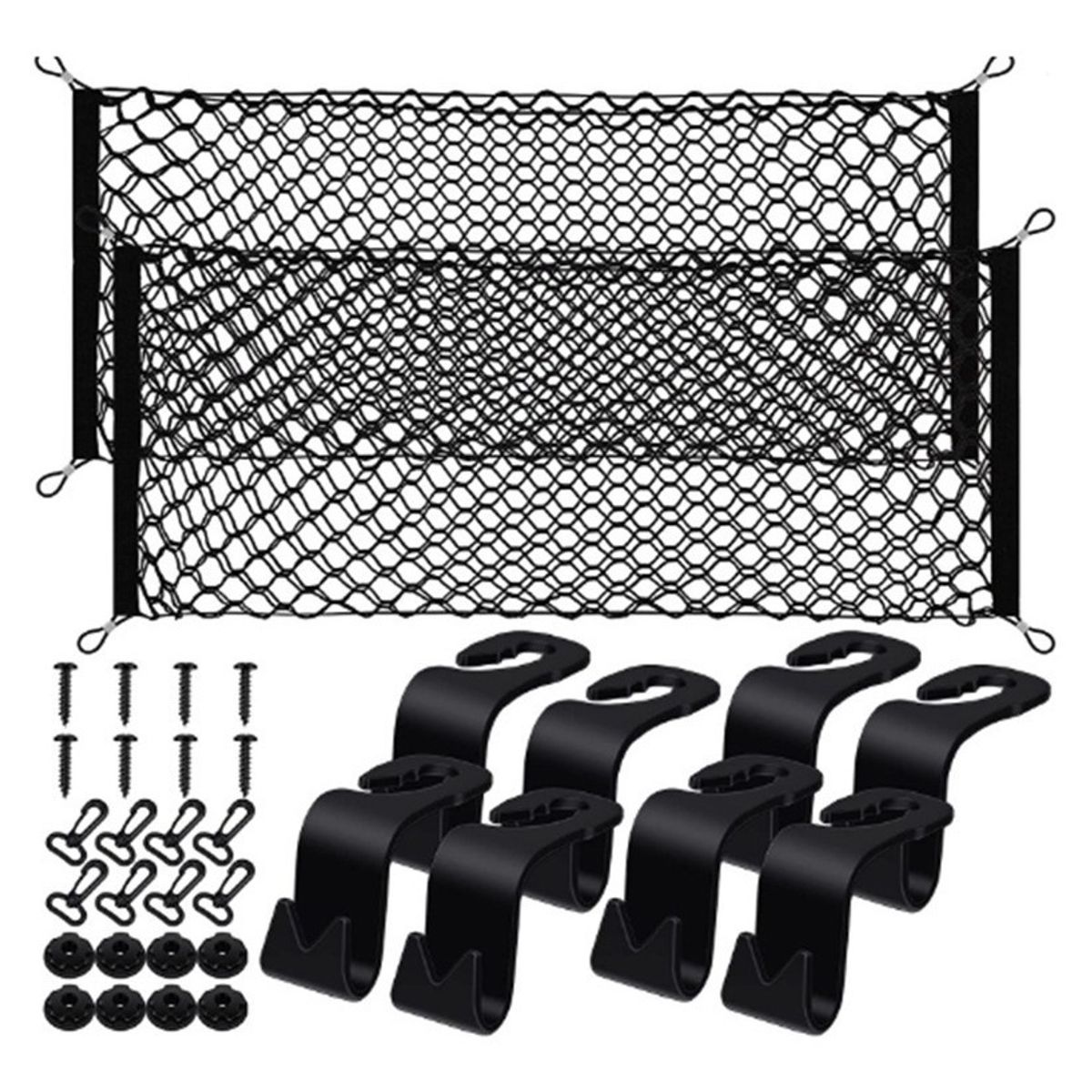 U BUY - 2pcs Soporte De Malla Elástica De Para Maletero De Coche