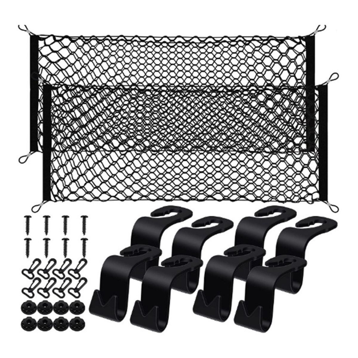 U BUY - 2pcs Soporte De Malla Elástica De Para Maletero De Coche