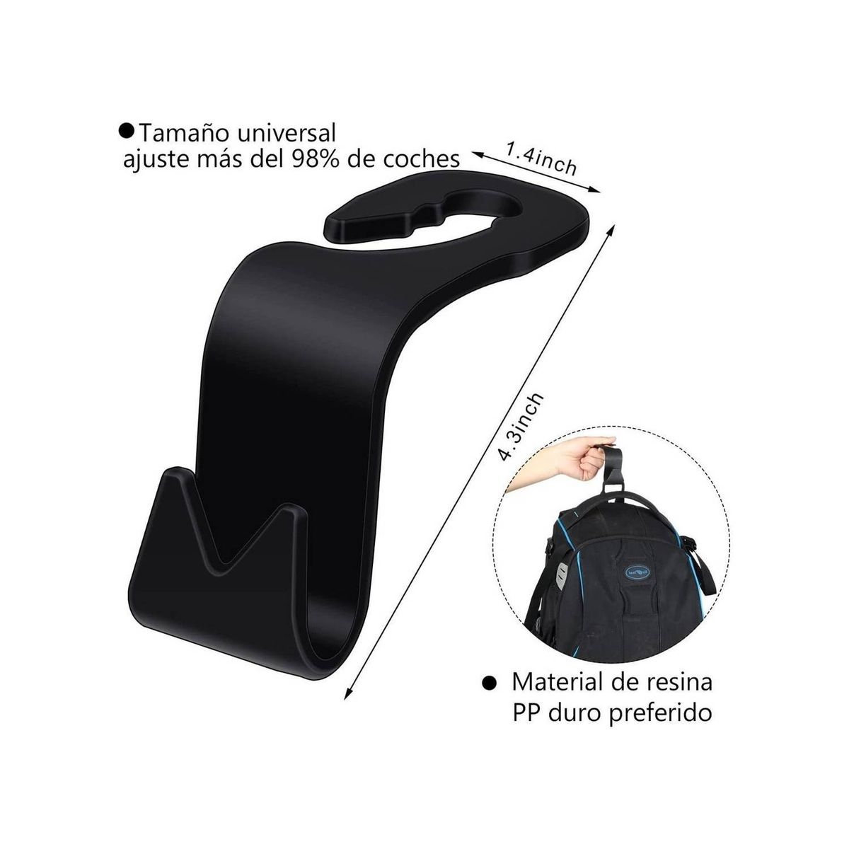 U BUY - 2pcs Soporte De Malla Elástica De Para Maletero De Coche
