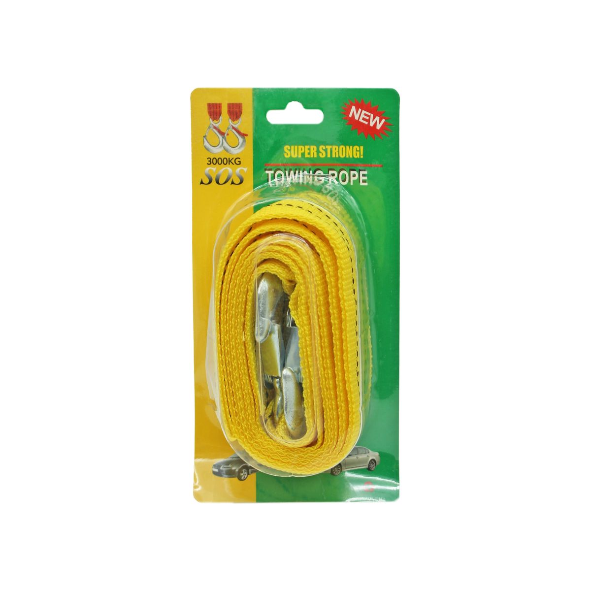 DBLUE - Cuerda de Remolque de Vehículos 4 mt 2 Pulgadas