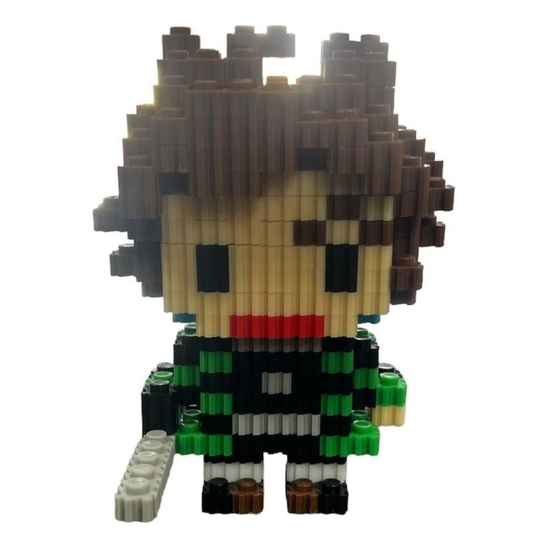 GENERICO - ARMABLE 3D MICRO BLOCKS TANJIRO 10CM 549 PIEZAS