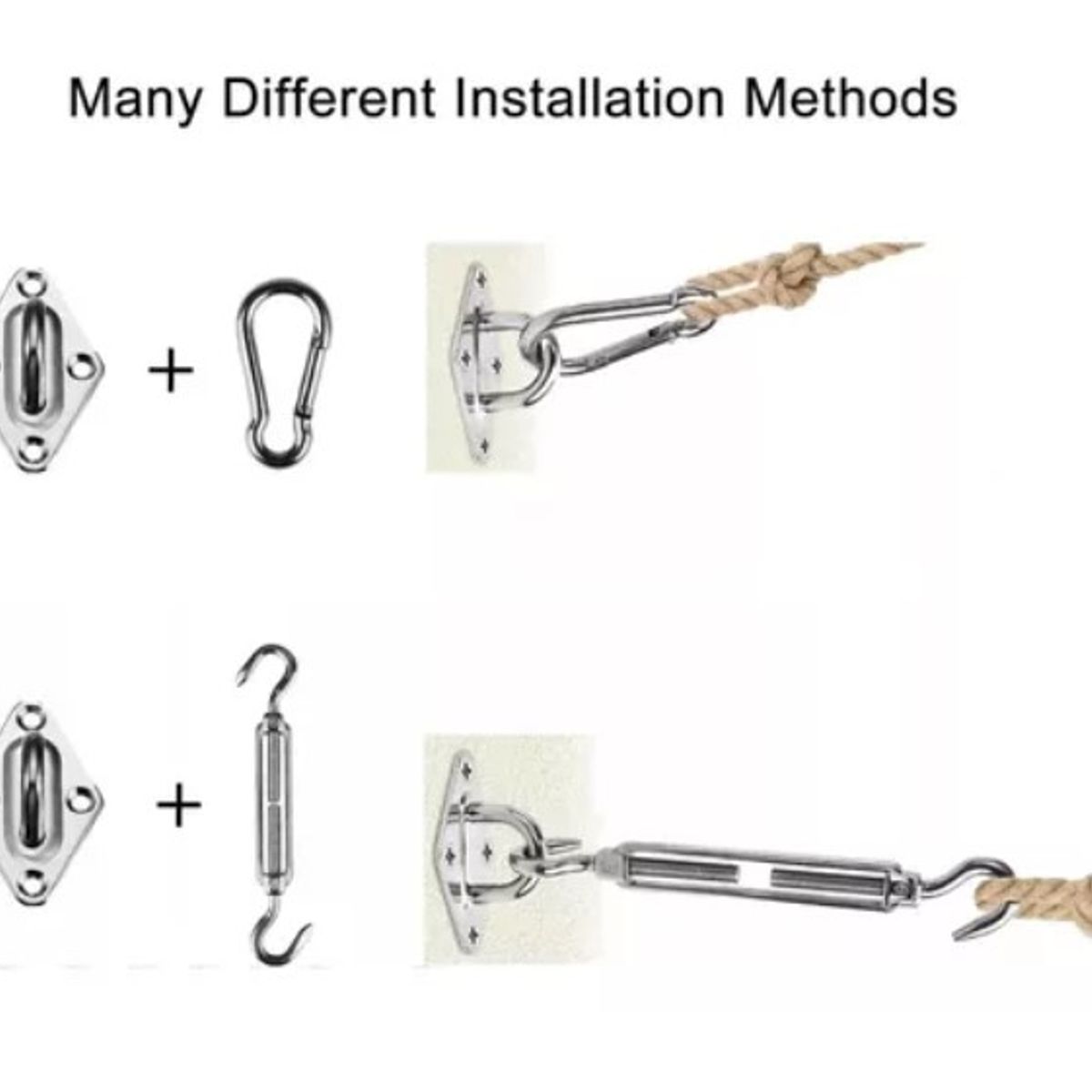ESHOPANGIE - Kit De Instalación Para Fijación De Toldo Vela