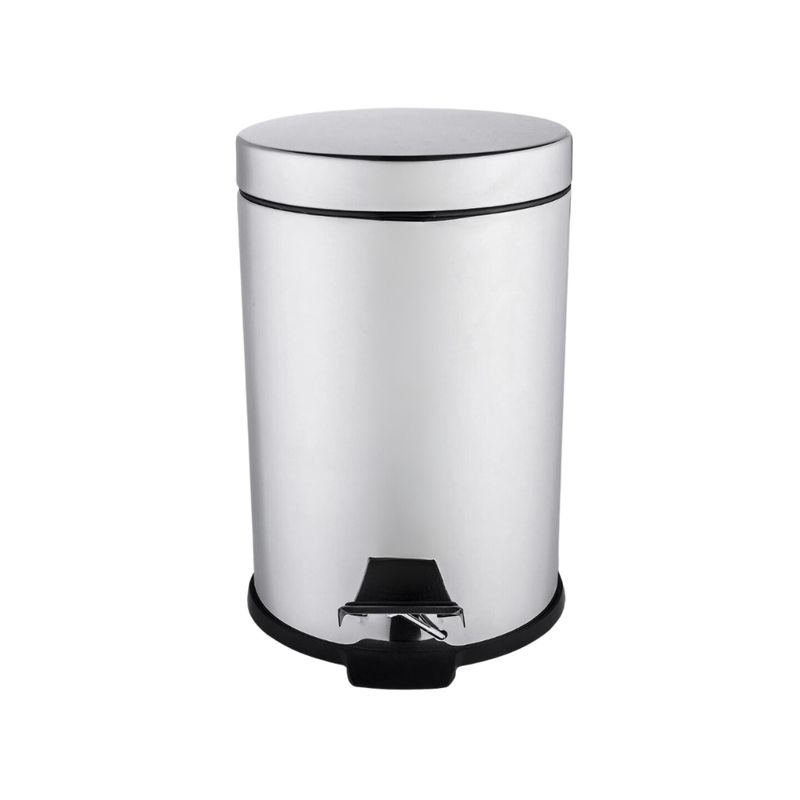 ALDAY - Basurero de Pedal de 12Litros en Acero Inoxidable