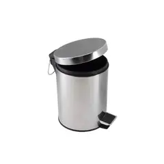 ALDAY - Basurero de Pedal de 8Litros en Acero Inoxidable