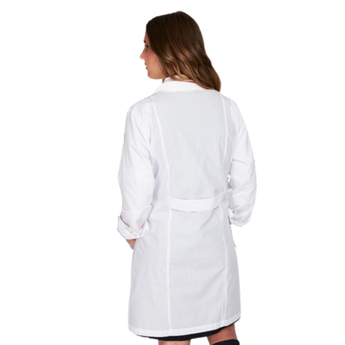GENERICO - Delantal Colegio Juvenil Clásico Blanco - Talla 38 a 50