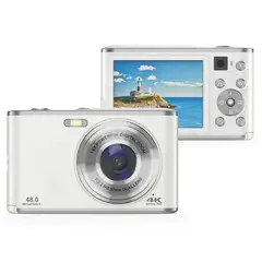 RENVMEXY - Cámaras digitales Doble 48MP DC306L 64GB Plata