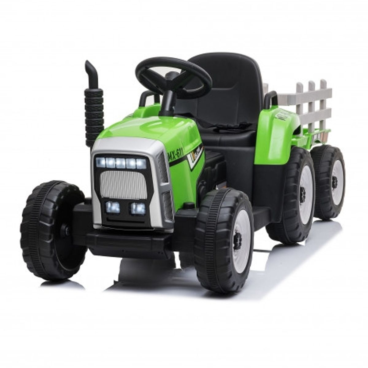 TALBOT - Tractor Infantil 12v con Carro 12V Verde Talbot