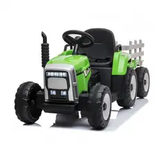 TALBOT - Tractor Infantil 12v con Carro 12V Verde