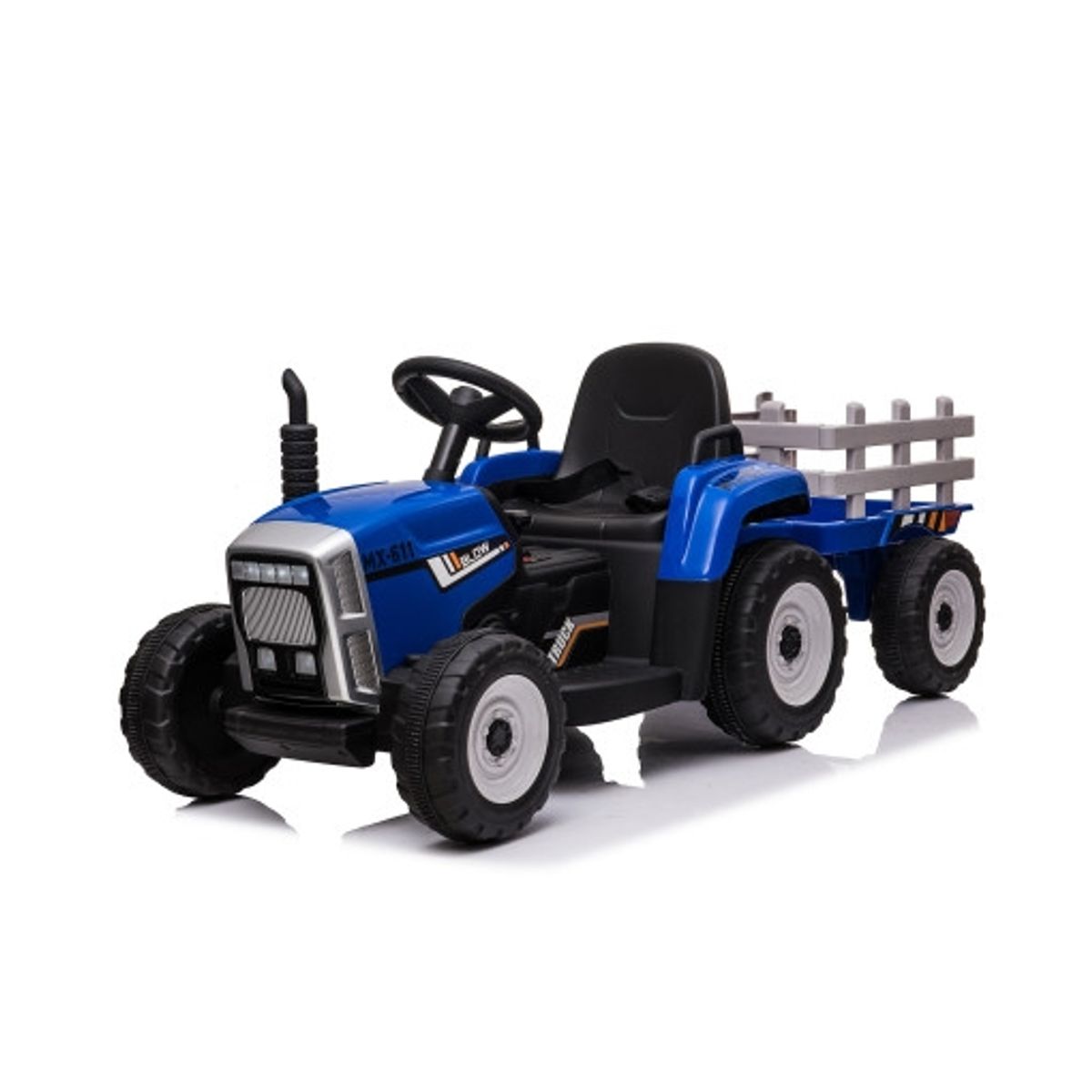 TALBOT - Tractor Infantil 12v con Carro 12V Azul Talbot
