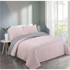 GENERICO - Cubrecama Quilt Unicolor King