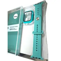 GENERICO - Correa Carcasa compatible con apple watch Verde Agua 40mm
