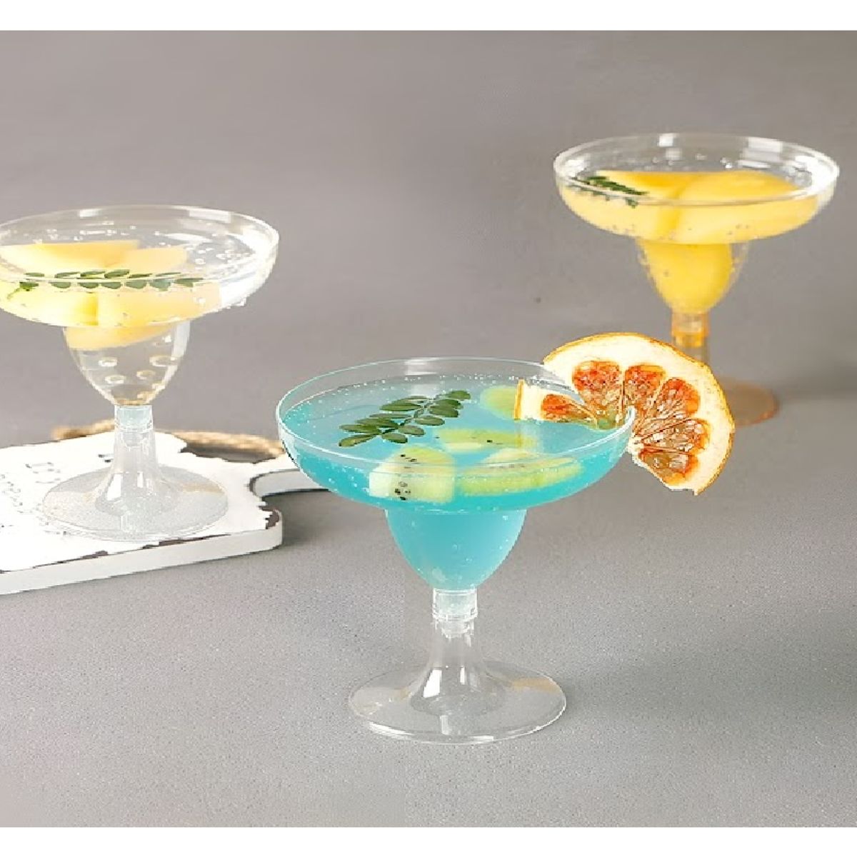 PASTELERIUS - 10 Copas De Margarita Copa Acrilico Copa Plastico Copa De Plastico Copas Margarita Coctel 8oz/240ml