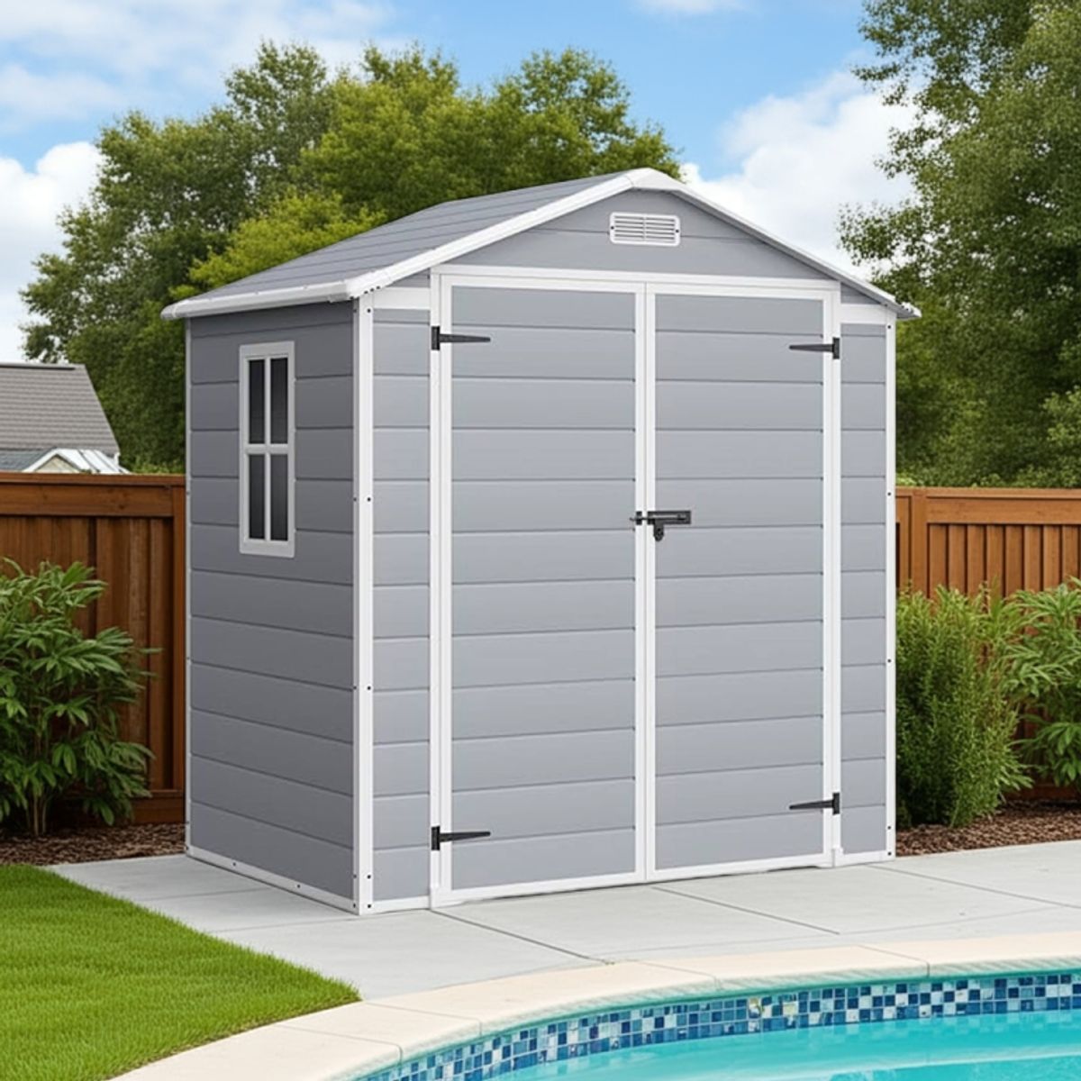 IGPRO - Bodega Jardin Plastico 182x134x210CM