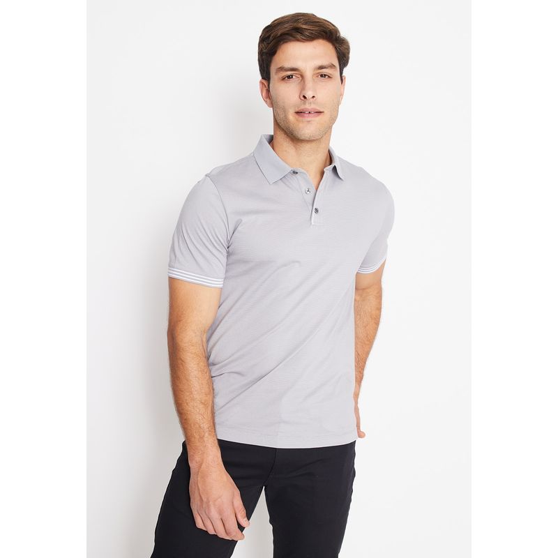 PERRY ELLIS - Polera Hombre Icon Polo Gris