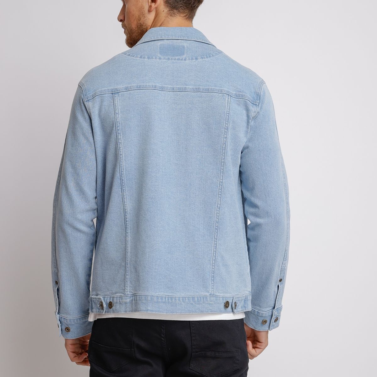 TRIAL - Chaqueta hombre Casual Slim Fit Tiana Algodón Celeste