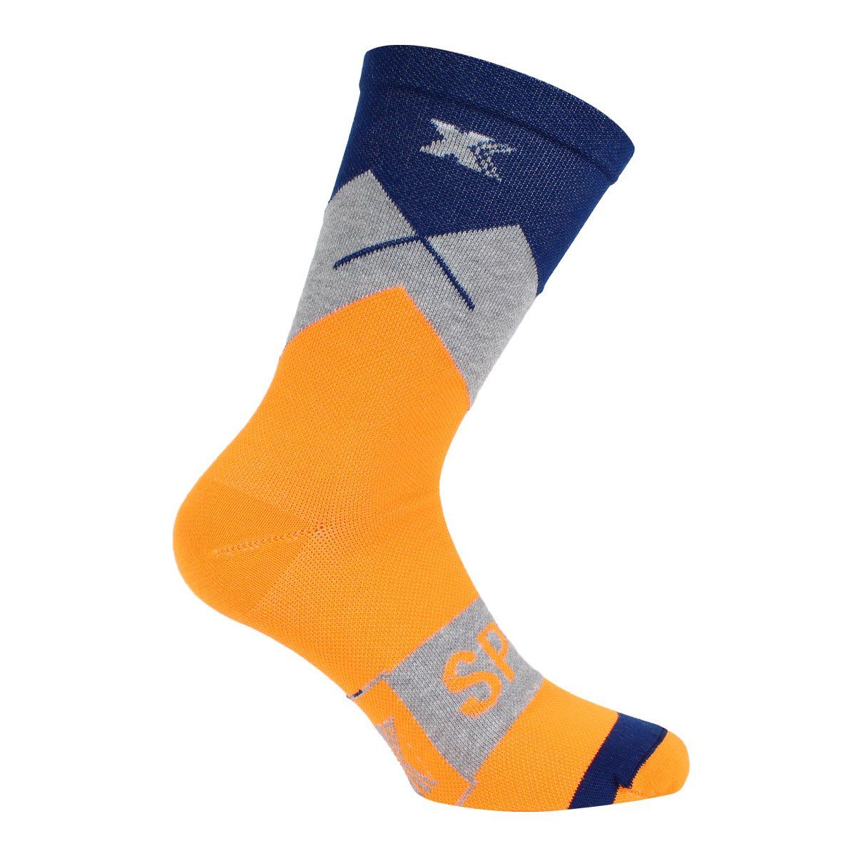 MONARCH - Calcetín Sport Xpert 3/4 Rombo - Naranja