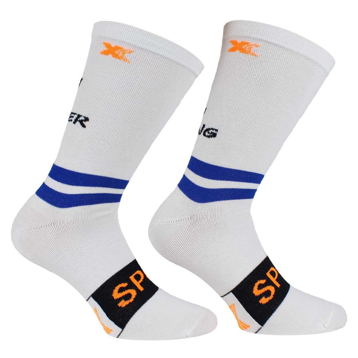 MONARCH - Calcetín Sport Xpert 3/4 Horizontal - Blanco