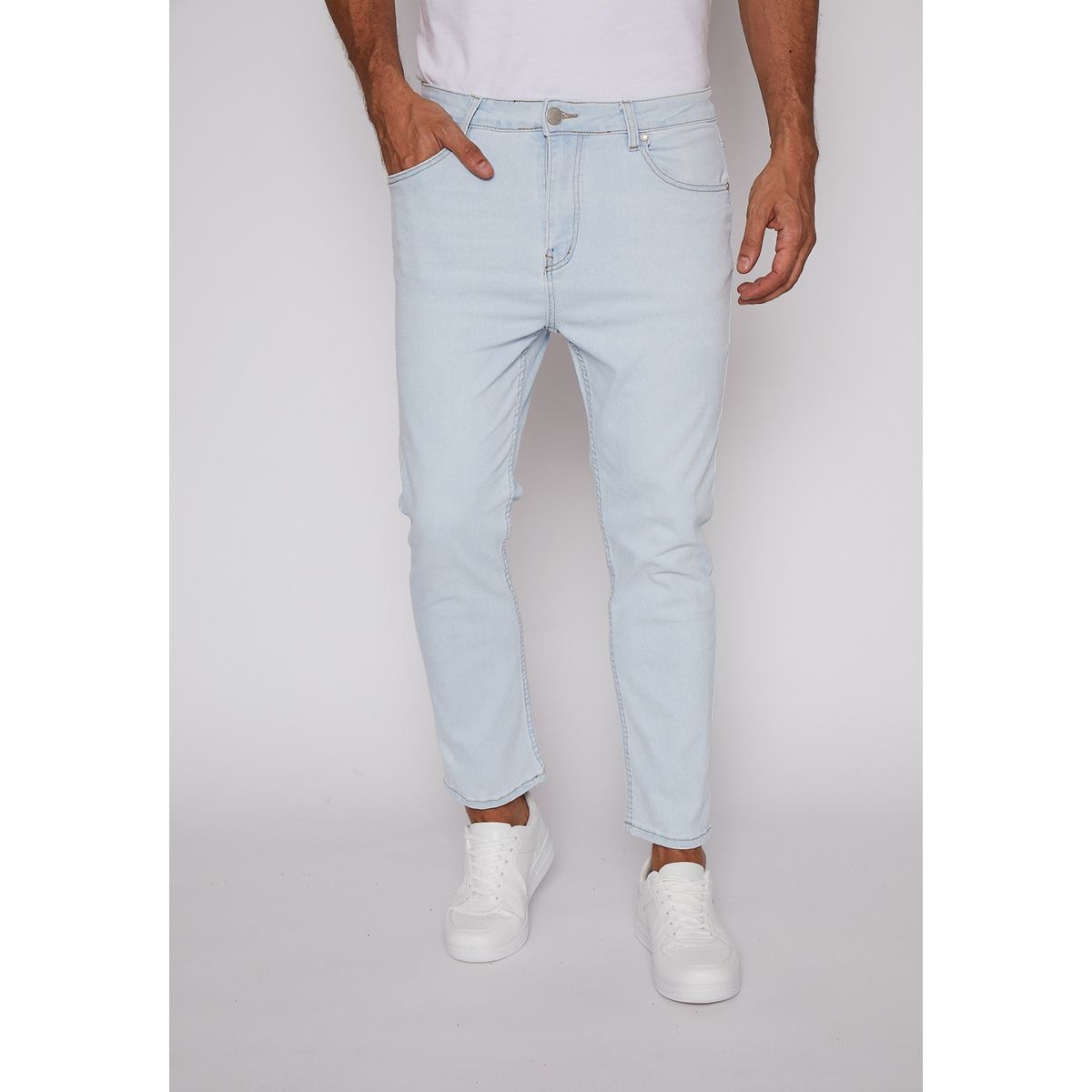FAMILY SHOP - Jeans Hombre Slim Fit Claro Celeste Family Shop
