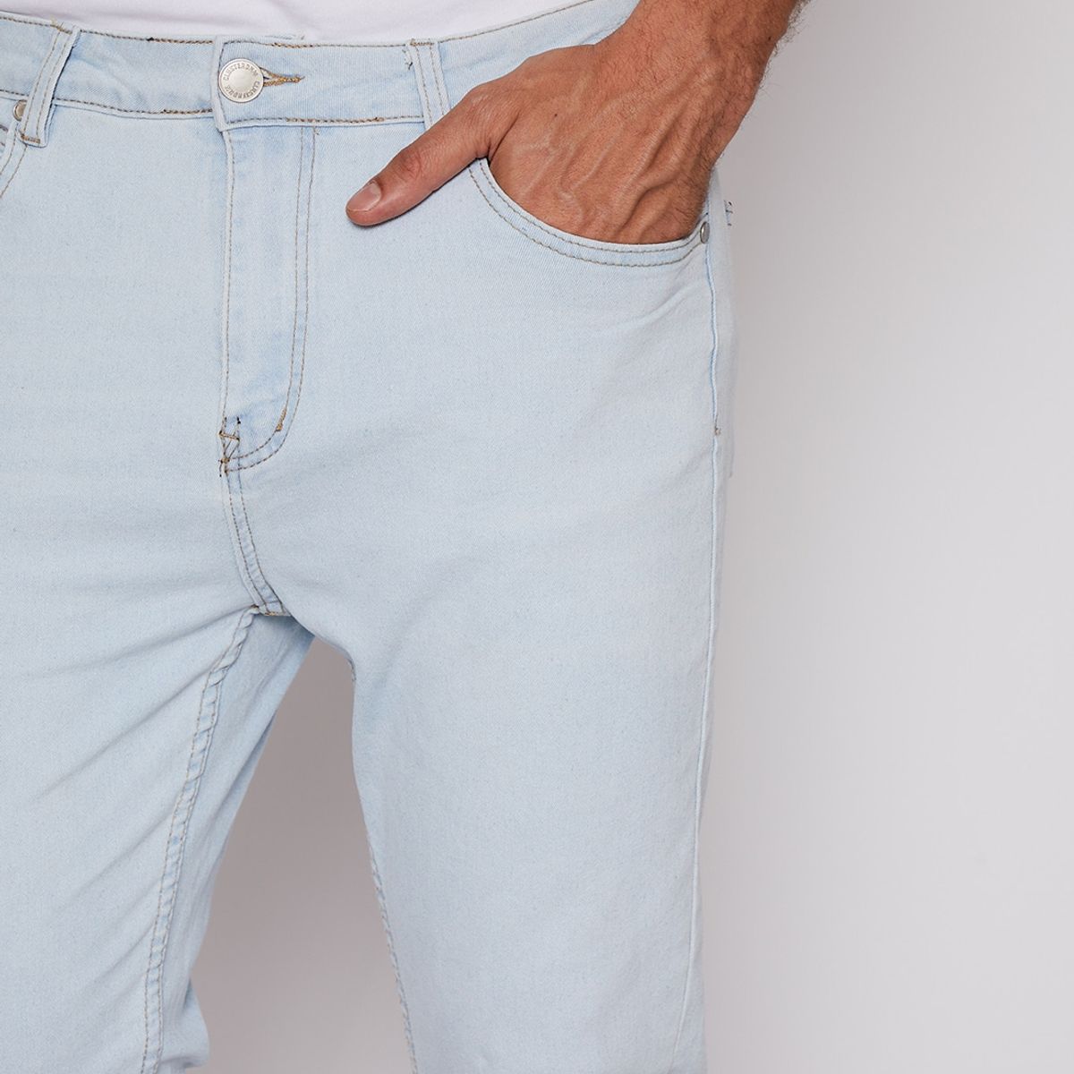 FAMILY SHOP - Jeans Hombre Slim Fit Claro Celeste Family Shop