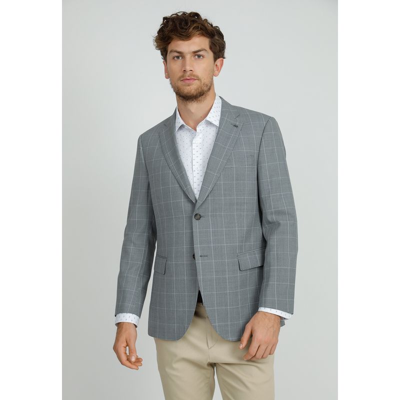 TRIAL - Chaqueta hombre Formal Regular fit Executive   Gris Biontech (Repelente al Agua)