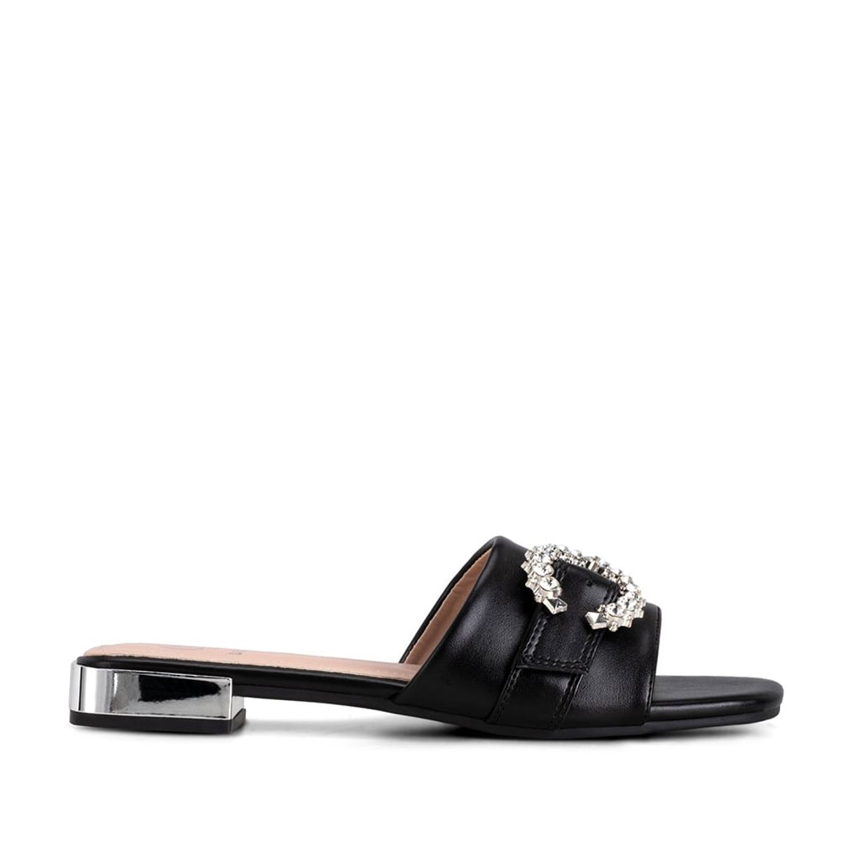 WEIDE - Sandalia Taco Negro Casual QIU306 Weide