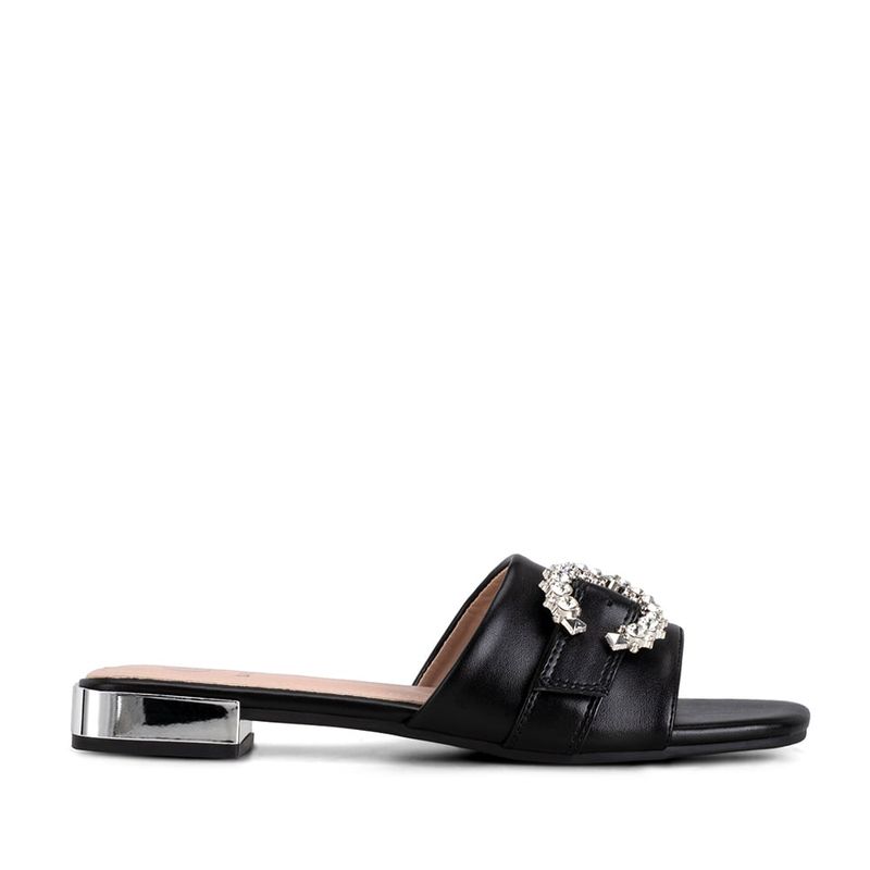WEIDE - Sandalia Taco Negro Casual QIU306 Weide