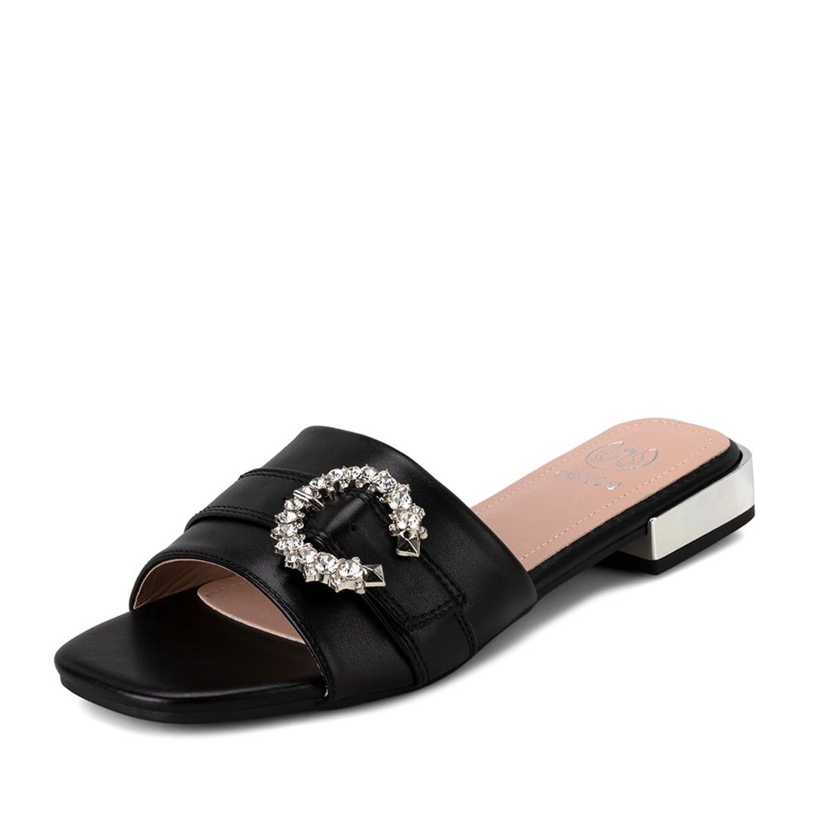 WEIDE - Sandalia Taco Negro Casual QIU306 Weide