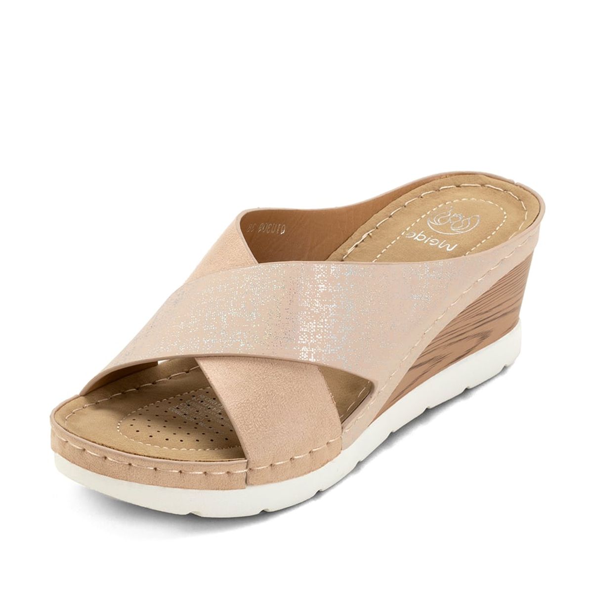 WEIDE - Sandalia Plataforma Beige Casual QIU309 Weide