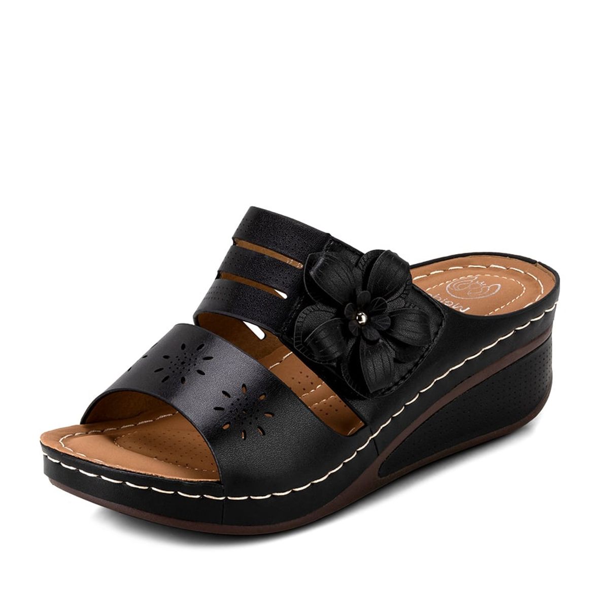 WEIDE - Sandalia Plataforma Negro Casual QIU323 Weide