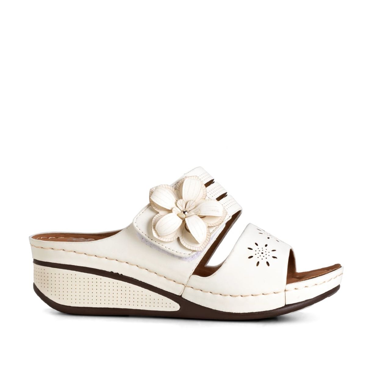 WEIDE - Sandalia Plataforma Blanco Casual QIU323 Weide