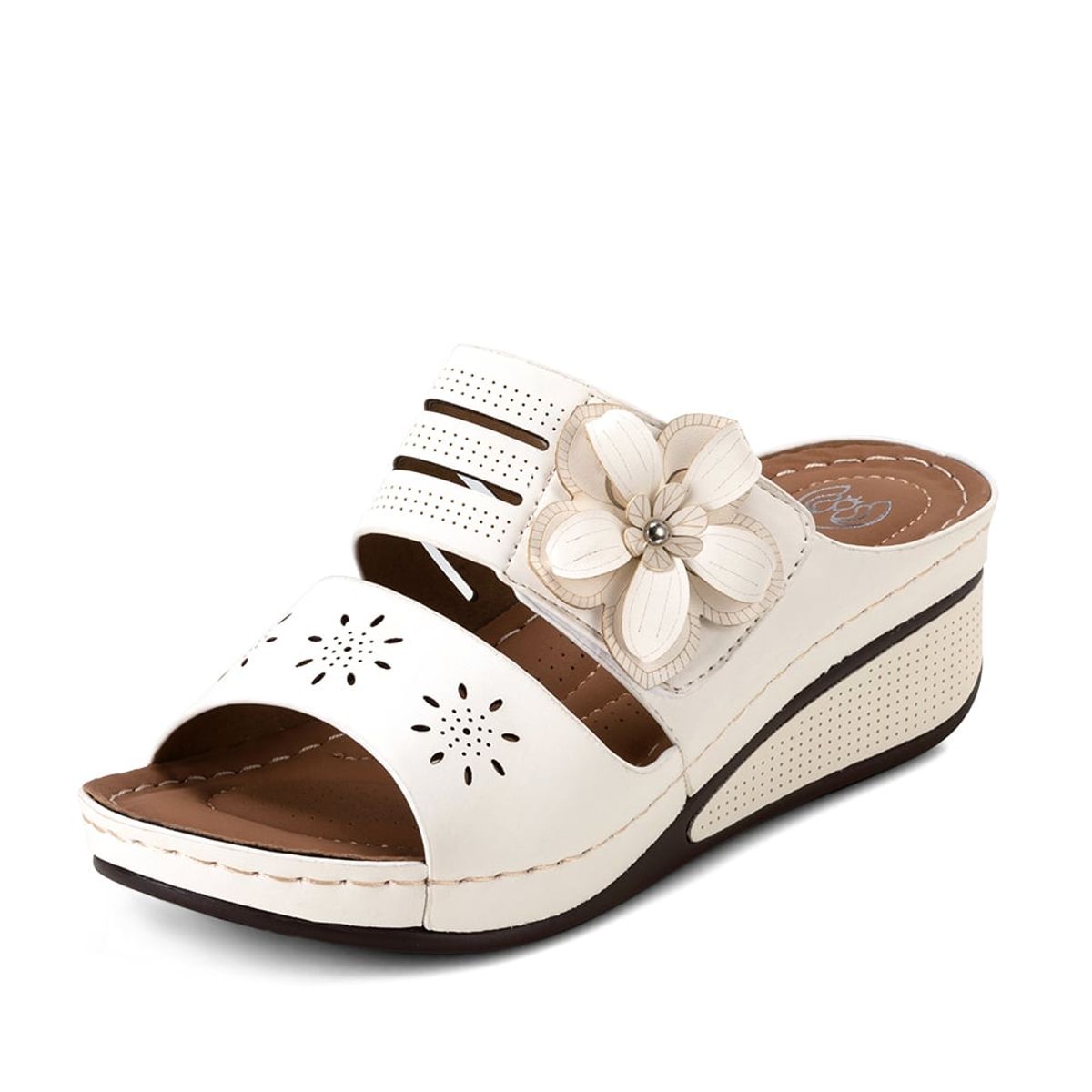 WEIDE - Sandalia Plataforma Blanco Casual QIU323 Weide