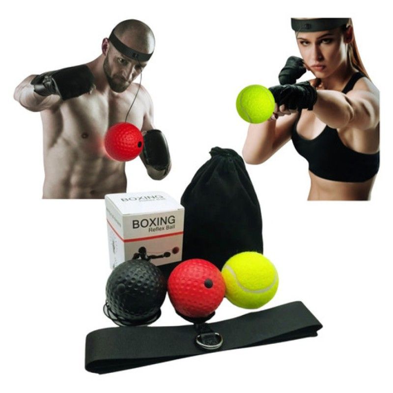 GENERICO - Pelota De Reaccion Boxeo Entrenamiento Velocidad Vincha Goma